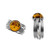Ring in Sterling Silver with Cognac Color Baltic Amber R3153c