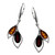 Multi-Color Baltic Amber Earrings in Sterling Silver E3668