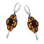 Multi-Color Baltic Amber Earrings in Sterling Silver 3349