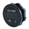 Panel Mount Blue LED Digital Voltmeter, 5-48 Volts DC, Marine Grade