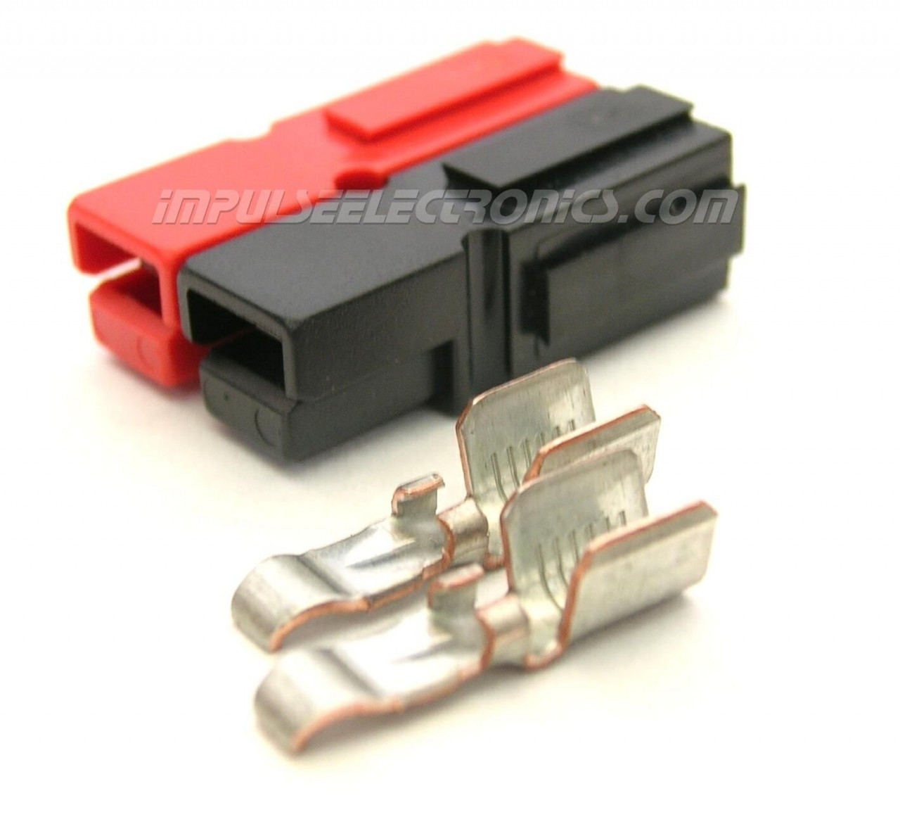 Powerpole Connector, 45 Amp Contacts, Red & Black Housings, Bonded