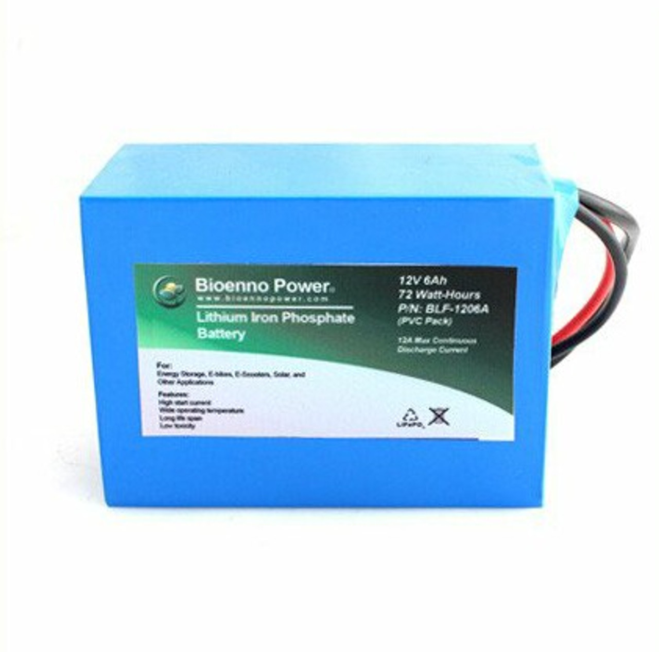 12V, 6Ah LFP Battery (PVC, BLF-1206A)