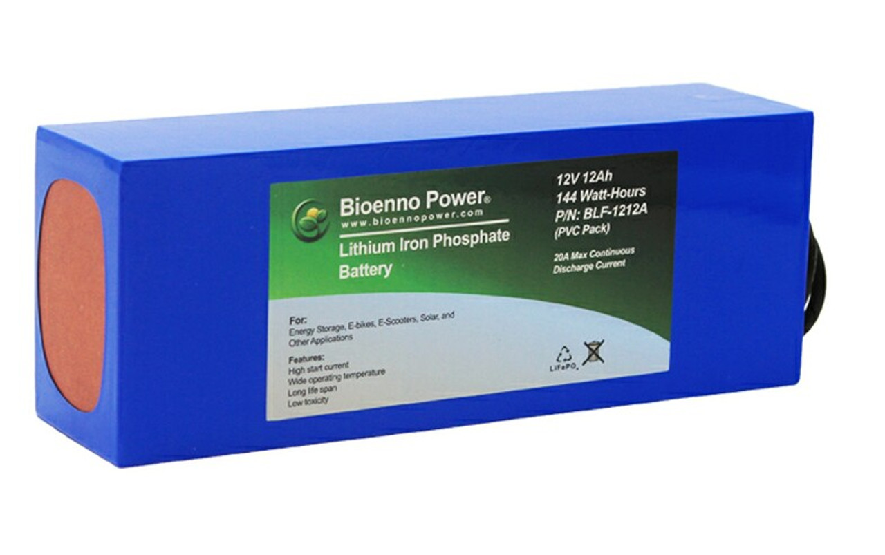 Bioenno Power 12 Volt, 12 Amp Hour Lithium Iron Phosphate Battery