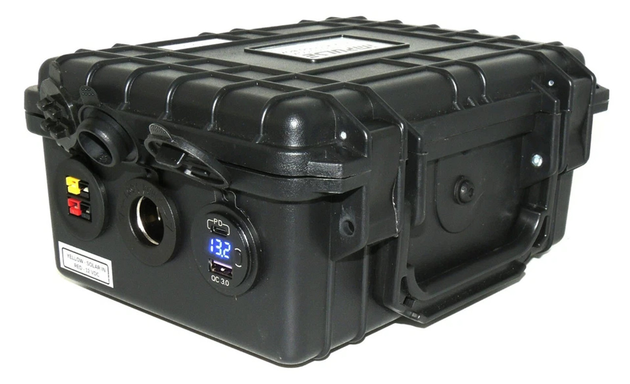 DC12 MITY T400 Lithium Battery, Solar Input, for Ham Radio; Emergency Power