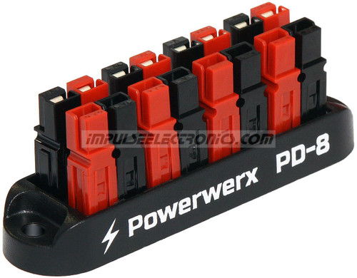 Powerpole Power Distribution Block, 8 Position, 15/30/45 Amp