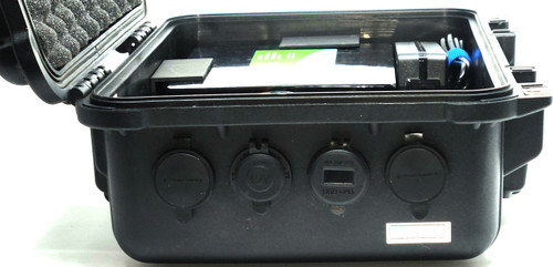 DC12 MAX T400 Lithium Battery LiFePO4 GO-BOX, with 150 Watt Solar Controller. For Ham Radio; Emergency Power