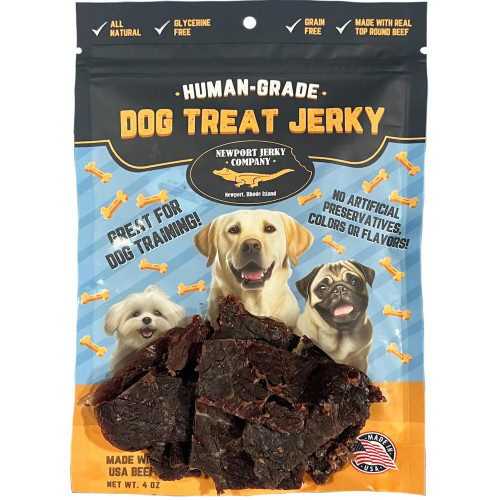 NEWPORT JERKY COMPANY Natural Dog Treats | Human Grade Jerky Treats | Dog Treat Jerky with Rosemary Extract