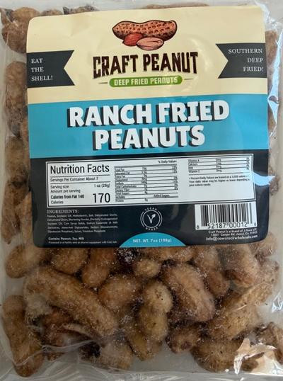 Craft Peanut Ranch Fried Peanuts. Delicious deep fried peanuts seasoned to perfection in a tangy, creamy ranch flavor! A perfect snack, you cannot eat just one. Best of all, you can even eat the shell! This item is Vegan.
This amazing bar snack collection will amaze you and have you coming back for more. 