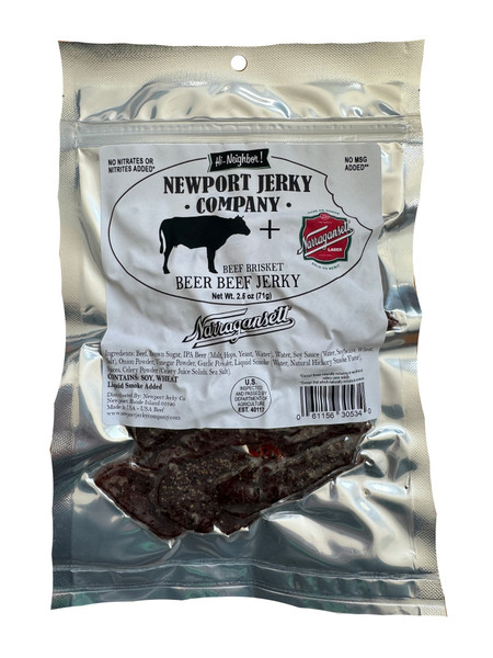 Narragansett Lager Beer Beef Brisket Jerky