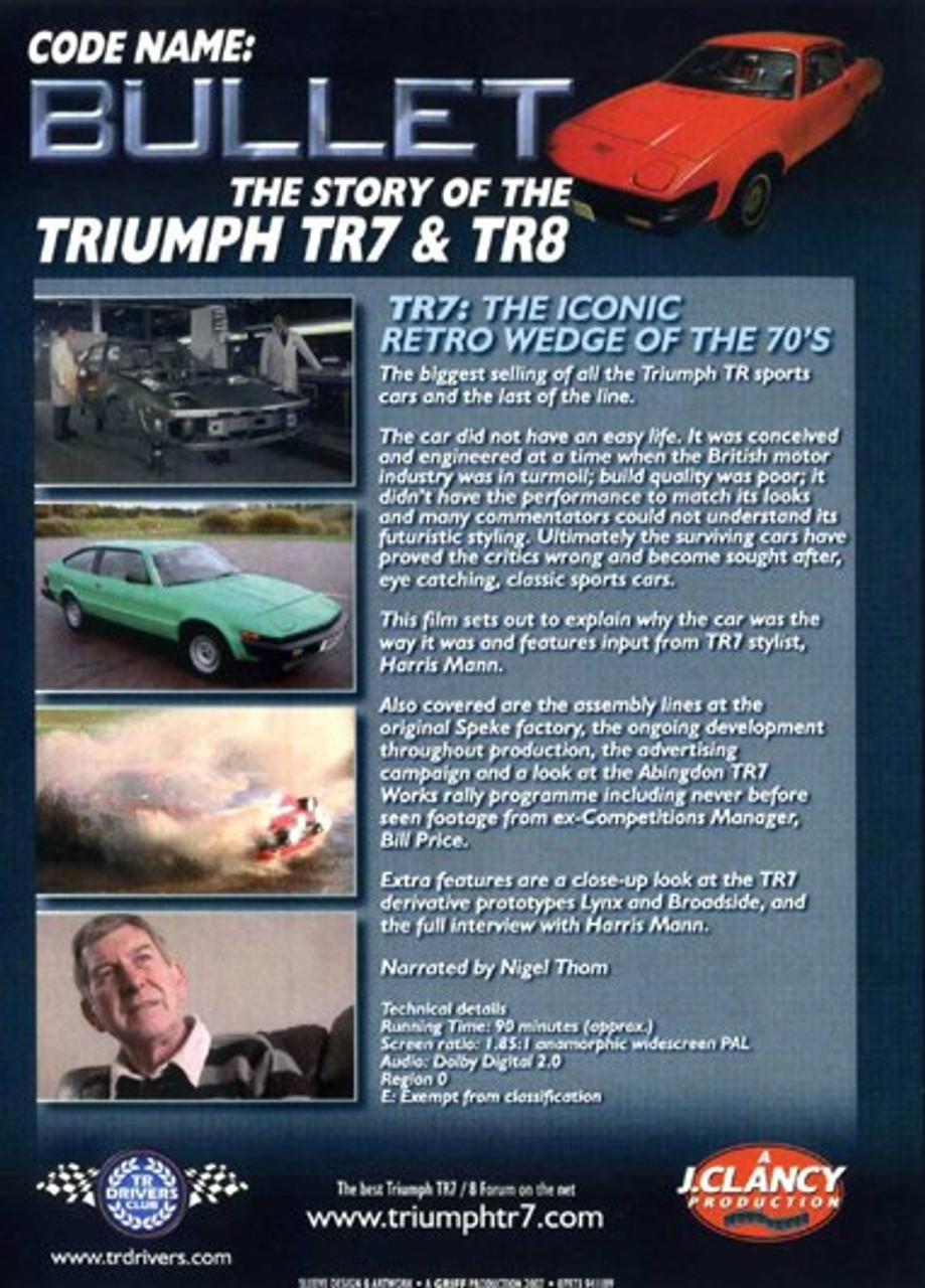 CODE NAME: Bullet - The Story of the Triumph TR7 & TR8 - Get
