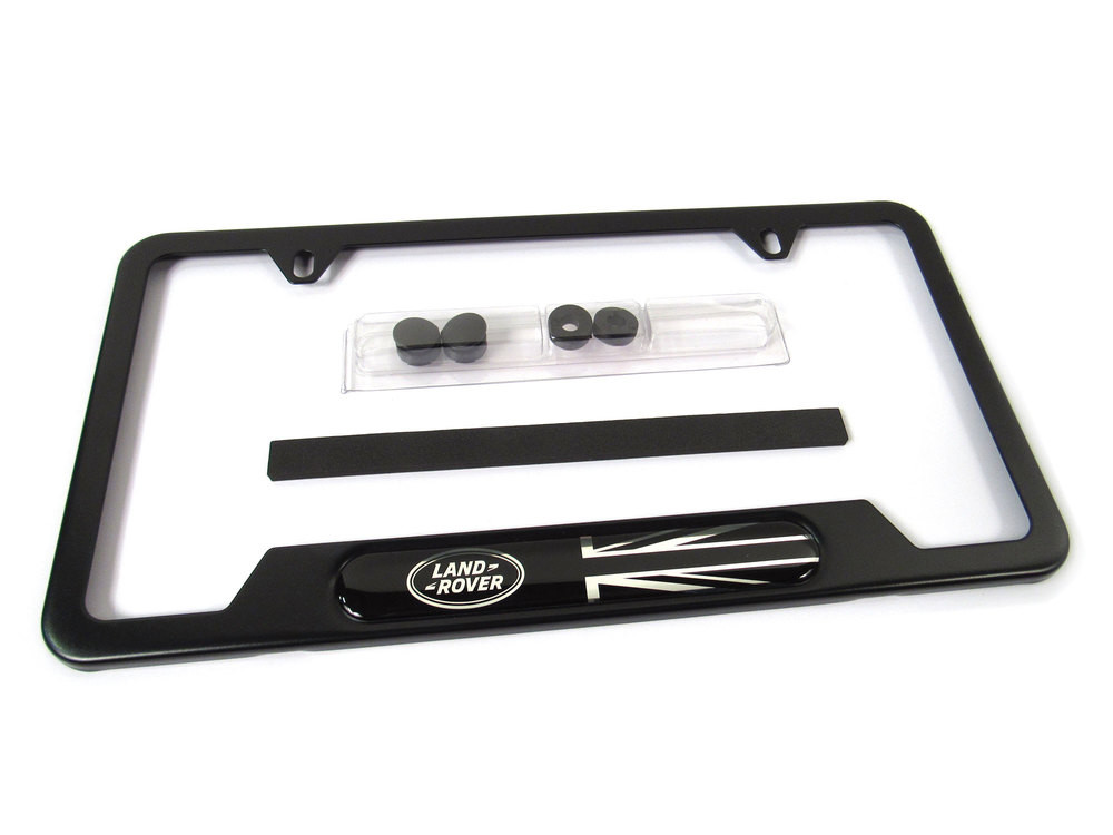 Genuine License Plate Framen VPLVY0073, Land Rover Logo With Black