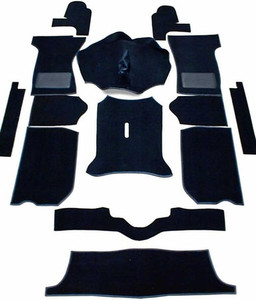 Carpet Set Deluxe Black Spitfire