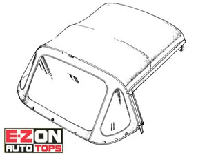 Convertible Top Spitfire 71-80,WC528 Convertible Top Spitfire 71-80,WC528