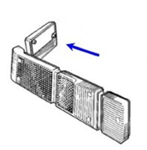 Lens Side Marker Left Hand Rear TR6,518049