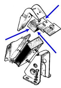 Mount Engine Buffer Front BN1 to BJ8,1B4428 Mount Engine Buffer Front BN1 to BJ8,1B4428