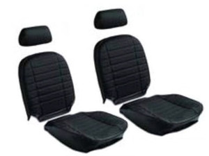 Seat Cover Kit, Black Vinyl, MGB 77 to 80
