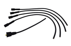 Ignition Wire Set Solid Core 4-cylinder TC, TD, TF, Sprite, Mini, MGA, MGB, Midget, TR3 to TR4A