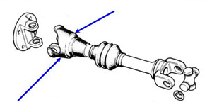 Rubber Boot U-Joint TR4A-TR6,213844 Rubber Boot U-Joint TR4A-TR6,213844