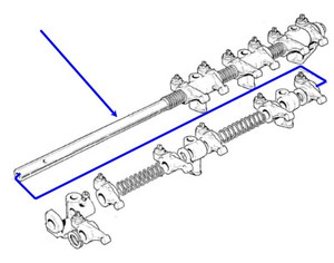 Rockershaft TR250-TR6, GT6,CRS371 Rockershaft TR250-TR6, GT6,CRS371