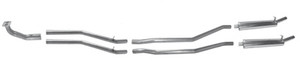 Stainless Steel Sports Exhaust System Twin TR6 72-76,FSTR56S Stainless Steel Sports Exhaust System Twin TR6 72-76,FSTR56S
