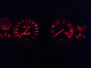 Triumph LED dash lights Red
