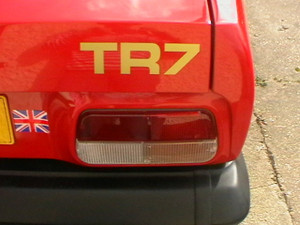 1978-1981 Triumph TR7 OEM Rear Trunk Boot Badge Decal Set 1978-1981 Triumph TR7 OEM Rear Trunk Boot Badge Decal Set