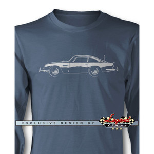 Aston Martin DB5 Coupe James Bond 007 Long Sleeves T-Shirt Aston Martin DB5 Coupe James Bond 007 Long Sleeves T-Shirt