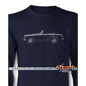 Austin Healey Sprite MKII MKIII Roadster Long Sleeves T-Shirt Austin Healey Sprite MKII MKIII Roadster Long Sleeves T-Shirt