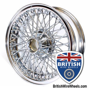 Austin Healey / MGC / Triumph - 15"x 5.5" 72 Spoke Chrome & Tubeless (xw457) Austin Healey / MGC / Triumph - 15"x 5.5" 72 Spoke Chrome & Tubeless (xw457)