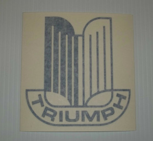 TRIUMPH Logo Badge Decal Sticker TR6 TR7 TR8 Spitfire Dolomite Stag Sprint TRIUMPH Logo Badge Decal Sticker TR6 TR7 TR8 Spitfire Dolomite Stag Sprint