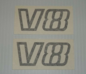 1975-1981 Triumph TR7 TR8 V8 Front Fender Wing Badge Decals Pair Trunk Boot 1975-1981 Triumph TR7 TR8 V8 Front Fender Wing Badge Decals Pair Trunk Boot