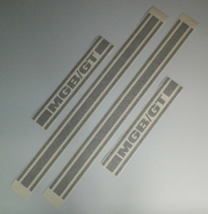 1966-1974 MG MGB GT Triple Lower Rocker Side Body Stripe Kit V8 MGB/GT 1966-1974 MG MGB GT Triple Lower Rocker Side Body Stripe Kit V8 MGB/GT
