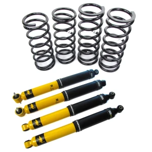 Shock And Spring Suspension Kit, Heavy Duty Front And Rear Nitrocharger Sport Shocks And Coil Springs From Old Man Emu / ARB For Land Rover Discovery Series 2