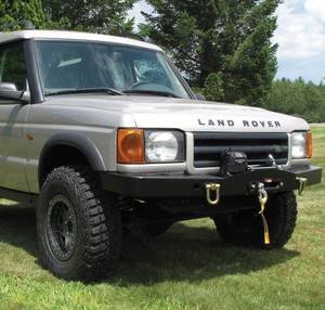 Front Steel Bumper, Black Heavy Duty With Winch Mount For Land Rover Discovery Series II (Does Not Have Fog Lights) (DA5645 ) Front Steel Bumper, Black Heavy Duty With Winch Mount For Land Rover Discovery Series II (Does Not Have Fog Lights) (DA5645 )