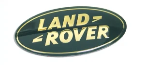 Genuine Land Rover Logo Badge Decal DAG100330 For Rear Cargo Door Handle, Gold And Green, For Land Rover Discovery Series II, LR3, Range Rover P38, And Range Rover Full Size L322 (See Fitment Years)