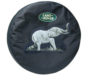 Genuine Wheel Cover For Spare Tire With Land Rover Logo, Elephant Design, For Land Rover Discovery I And Discovery Series II (LRN50230G) Genuine Wheel Cover For Spare Tire With Land Rover Logo, Elephant Design, For Land Rover Discovery I And Discovery Series II (LRN50230G)