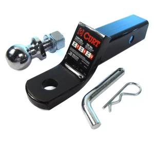 Trailer Hitch Kit, 2-Inch Ball, 2-Inch Drop Trailer Ball Mount, Pin And Clip, 6,000 Lb. Rated By Curt Manufacturing