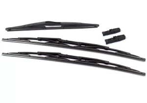 Wiper Blade Kit, Front And Rear 3-Wiper Set With Retainers For Land Rover Discovery Series II, (2) DKC100960 And (1)DKC100890 Wipers