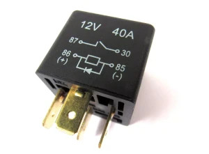 Relay YWB10027L, Multiple Applications, (Original Equipment Was Yellow, Now Supplied In Black) For Land Rover Discovery I, Discovery Series II, Defender 90 And 110, Range Rover P38, And Range Rover Classic (See Fitment Years)