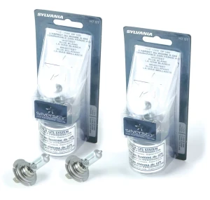 Replacement Headlight Bulbs XZQ000011, Pair, By Sylvania Silverstar, H7 12V 55W, For Land Rover Discovery Series II, Freelander, Range Rover Full Size L322, And MINI Cooper (See Fitment Years)