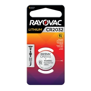Battery Replacement For Key Fob Remotes YWK10003L, Lithium Cell 3V CR2032 By Rayovac, for Land Rover Discovery I, Discovery Series II and Freelander