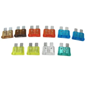 Automotive Fuse Assortment, ATO Spade-Type by BOSCH, Set of 10 Fuses