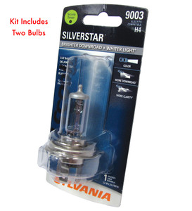 Sylvania Silverstar H4 Halogen Headlight Bulbs, Set of 2 Pair, High Performance, For Land Rover Discovery I, Discovery Series II, Freelander, And Range Rover P38 (See Fitment Years)