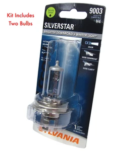 Sylvania Silverstar H4 Halogen Headlight Bulbs, Set of 2 Pair, High Performance, For Land Rover Discovery I, Discovery Series II, Freelander, And Range Rover P38 (See Fitment Years)