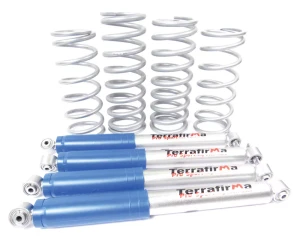 Terrafirma Shock And Spring Suspension Kit, Heavy Duty Load With All Terrain 2-Inch Lift Shocks, For Land Rover Discovery Series II