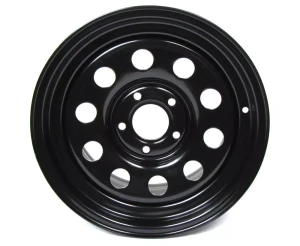 Steel Modular Wheel By Terrafirma (GRW012), Black, 16 X 8 Inch, For Land Rover Discovery Series II And Range Rover P38