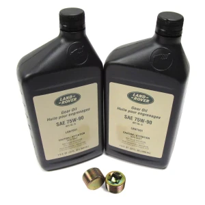 Transfer Case Maintenance Kit For Discovery Series 2, Includes Two Quarts Replacement Oil, And Replacement Drain Plugs