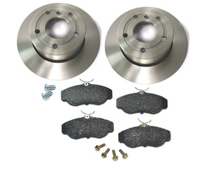 Front Brake Rebuilding Kit For Land Rover Discovery Series II, Includes Ferodo Pads, Standard Rotors And Locator Screws (9991D2F) Front Brake Rebuilding Kit For Land Rover Discovery Series II, Includes Ferodo Pads, Standard Rotors And Locator Screws (9991D2F)