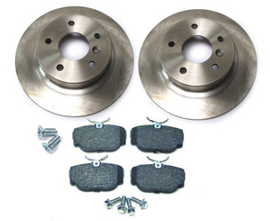 Rear Brake Rebuilding Kit With Ferodo Pads And Standard Rotors For Land Rover Discovery Series II And Range Rover P38 (9977F)