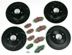 EBC Performance Brake Rebuild Kit, Front And Rear With Greenstuff Pads And 3GD Sport Rotors, For Range Rover P38 (9540EBC) EBC Performance Brake Rebuild Kit, Front And Rear With Greenstuff Pads And 3GD Sport Rotors, For Range Rover P38 (9540EBC)